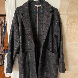 Davi&Dani plaid trench coat